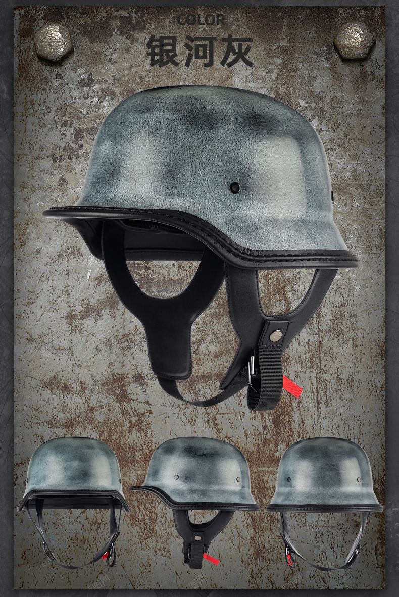 Motorcycle Helmets for Men and Women, Summer Retro Cruise Half Helmets, Pedal Motorcycles, Lightweight Four-Season Breathable Scoop Helmets