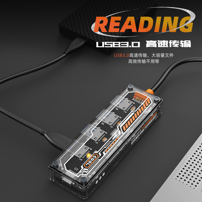 New private model perspective 5-in-1 type-c docking station USB hub hub expansion dock computer converter