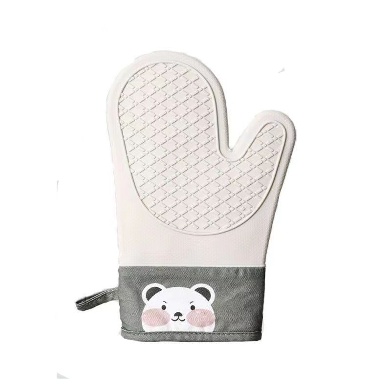 두꺼운 실리콘 장갑 고온 전자 레인지 장갑 미끄럼 방지 오븐 장갑 주방 단열 방지 베이킹 장갑