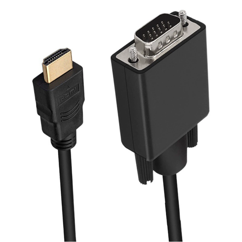 1.8m Кабель HDMI-VGA, компьютерный дисплей, преобразовательный кабель HD 1080P, чип HDMI-VGA