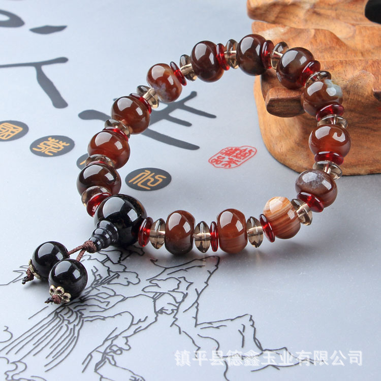 老玛瑙手链0033