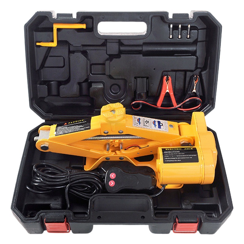 Gato hidráulico de 3 toneladas, gato eléctrico portátil de 2T para coche, juego de gatos de tijera para montaje en coche, herramienta para cambio de neumáticos