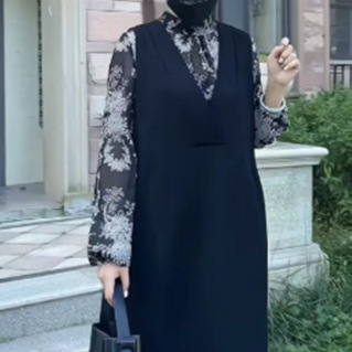 패셔너블하고 다재다능한 조끼 스커트 2024 봄 새로운 스타일로 나이를 줄이고, 날씬해 보이고, 서양식, 뱃살을 커버하고, 돈을 절약하고, 조끼 스커트 트렌드