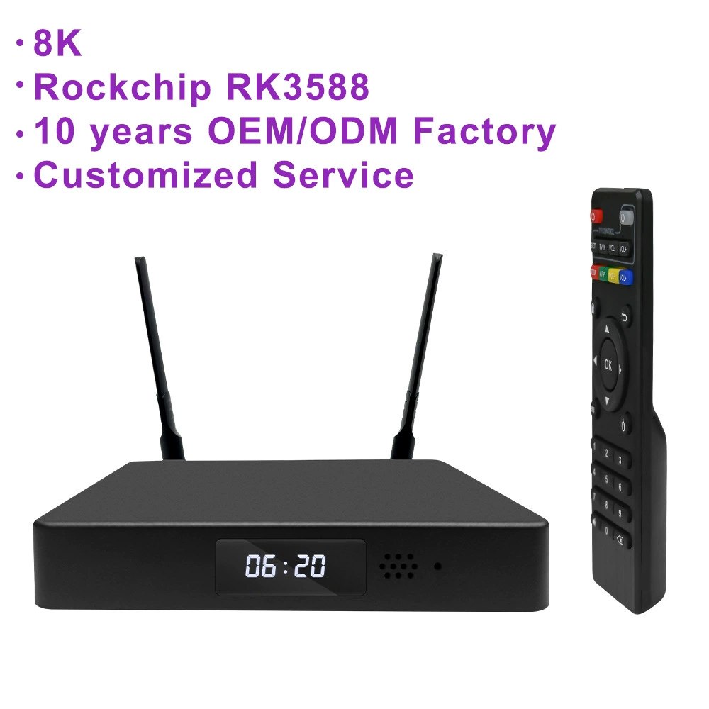 RK3588 8K ТВ-бокс Android 13/Debian 11 WIFI 6 приставка оптовая