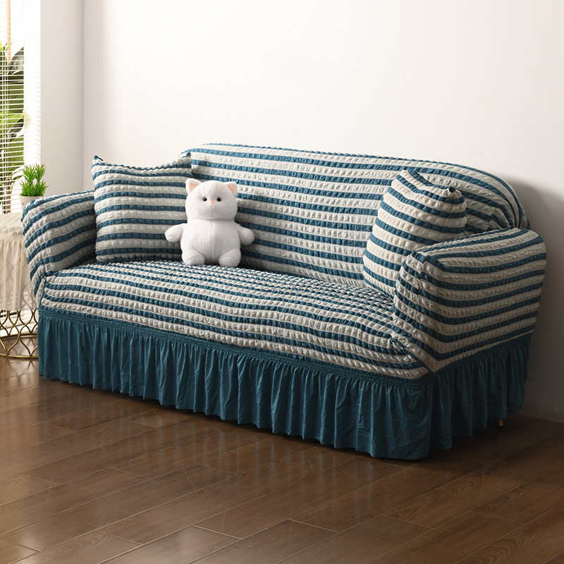 Funda de sofá de estilo europeo, todo incluido, esvástica, nueva cubierta de sofá elástica perezosa universal de cuatro estaciones, cubierta de polvo de sofá doméstico