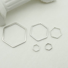 diy五金饰品材料 金属配件黄铜铜管圈 无缝六边形闭口圈