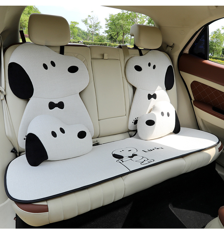 Car seat cushion for all seasons, cute cartoon internet-famous seat cover, simple internet-famous car seat cover, single piece