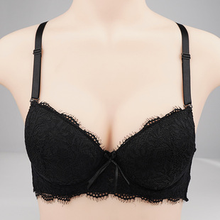 Cross-border explosion lace bra with steel ring massage bra sexy fashion bra gathered underwear collection accessory breast
