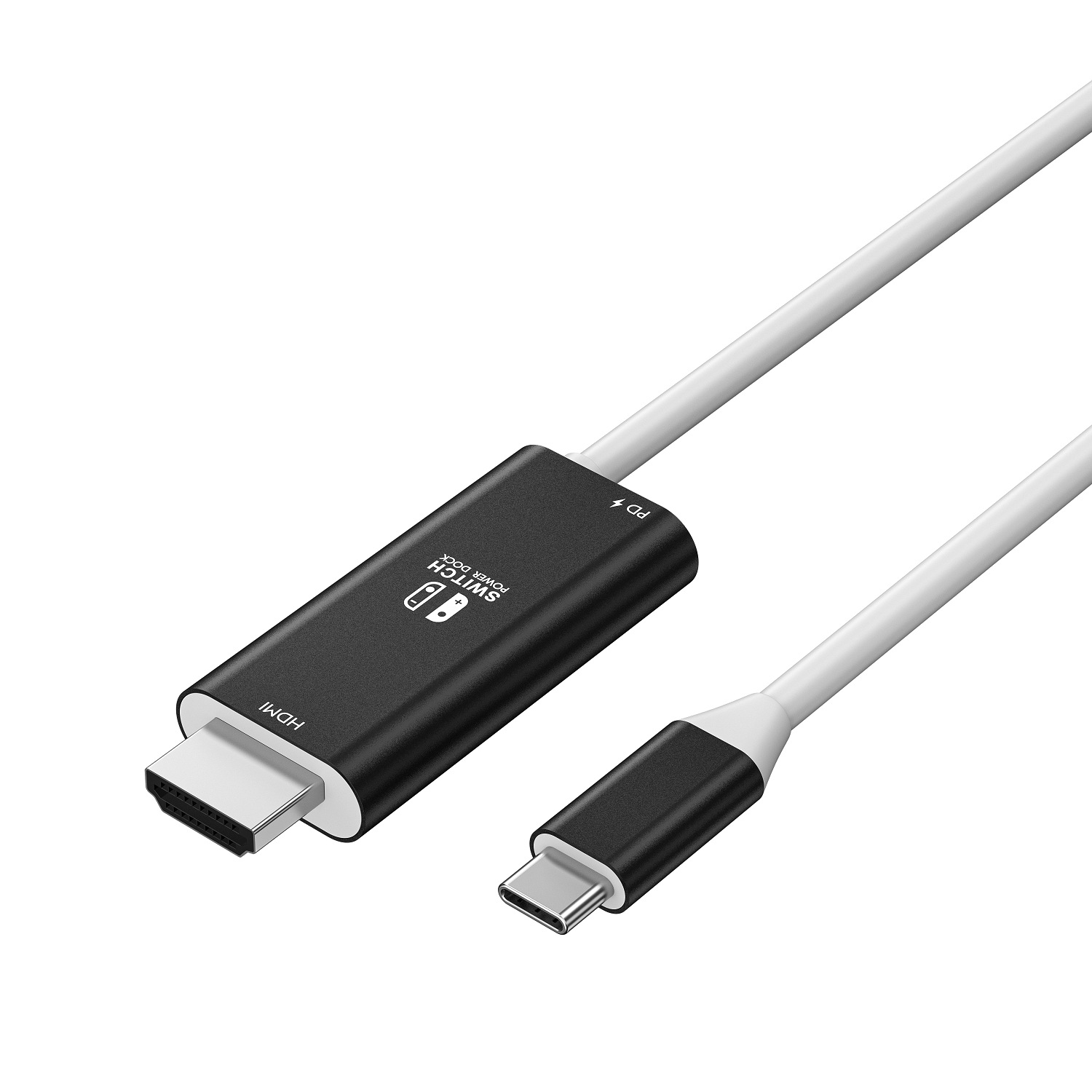 type-c连接线USB3.1投屏线4k30hz高清转接线帶PD充电支持任tian堂