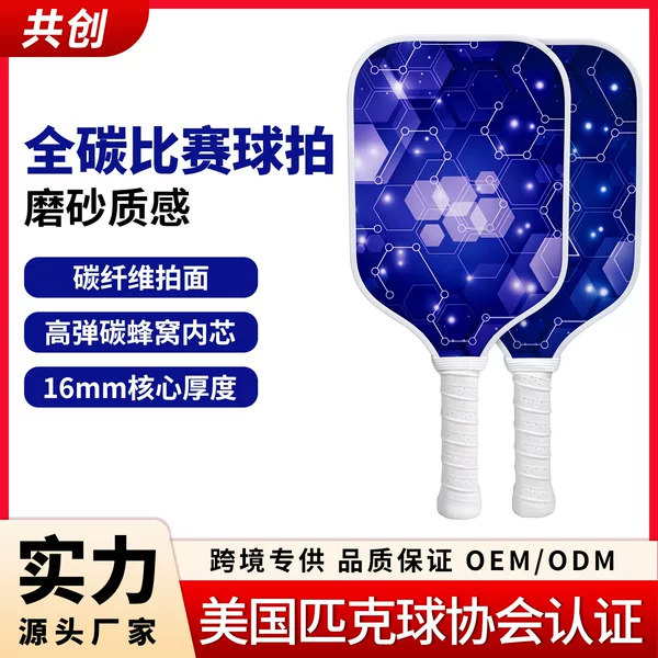 Carbon Fiber T300 Source Factory Wholesale Carbon Fiber Pickleball Paddle Full Carbon Paddle