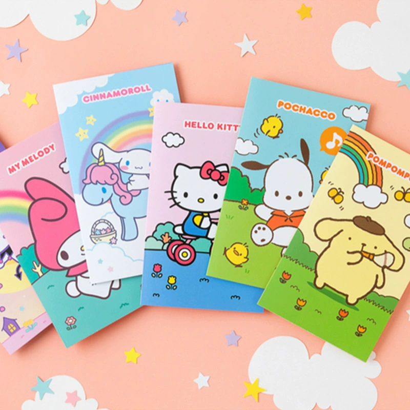 Sanrio, милые мультяшные наклейки, канцелярские товары, комиксы, планировщик, оптовая продажа