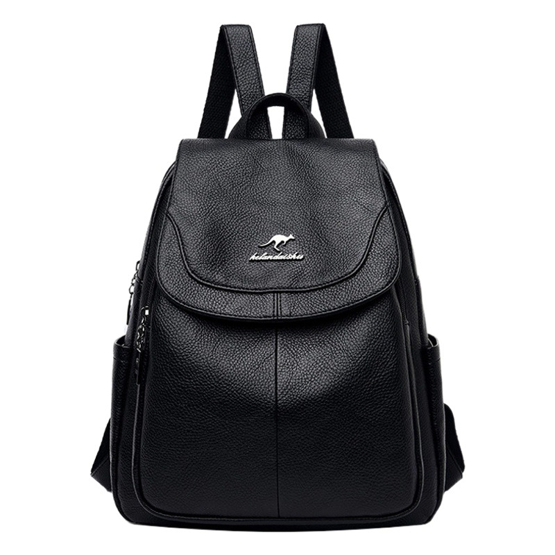 Mochila casual para mujer 2024 nuevo estilo salvaje de gran capacidad de cuero suave para estudiantes mochila de viaje al aire libre mochila para mujer