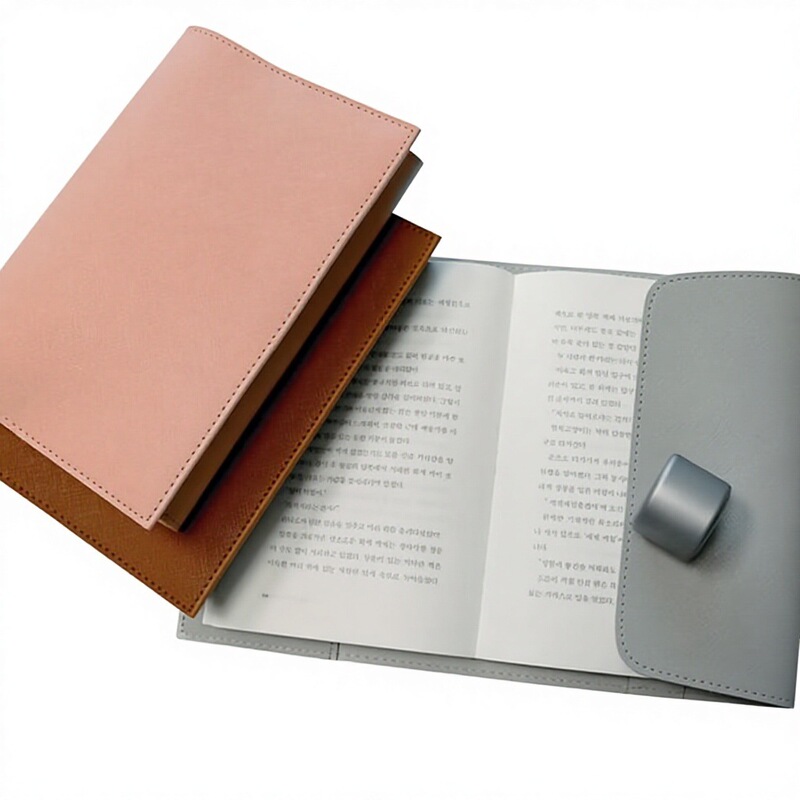 Leather Notebook Cover, A5 Meeting Record Book Protective Cover, Simple Student Notebook Protective Leather Cover