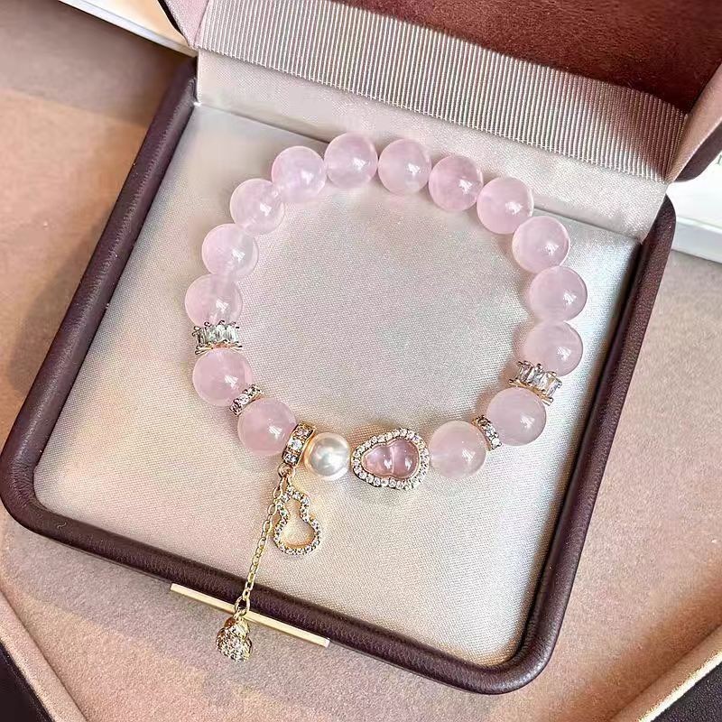 BF527 핑크 크리스탈 조롱박 팔찌