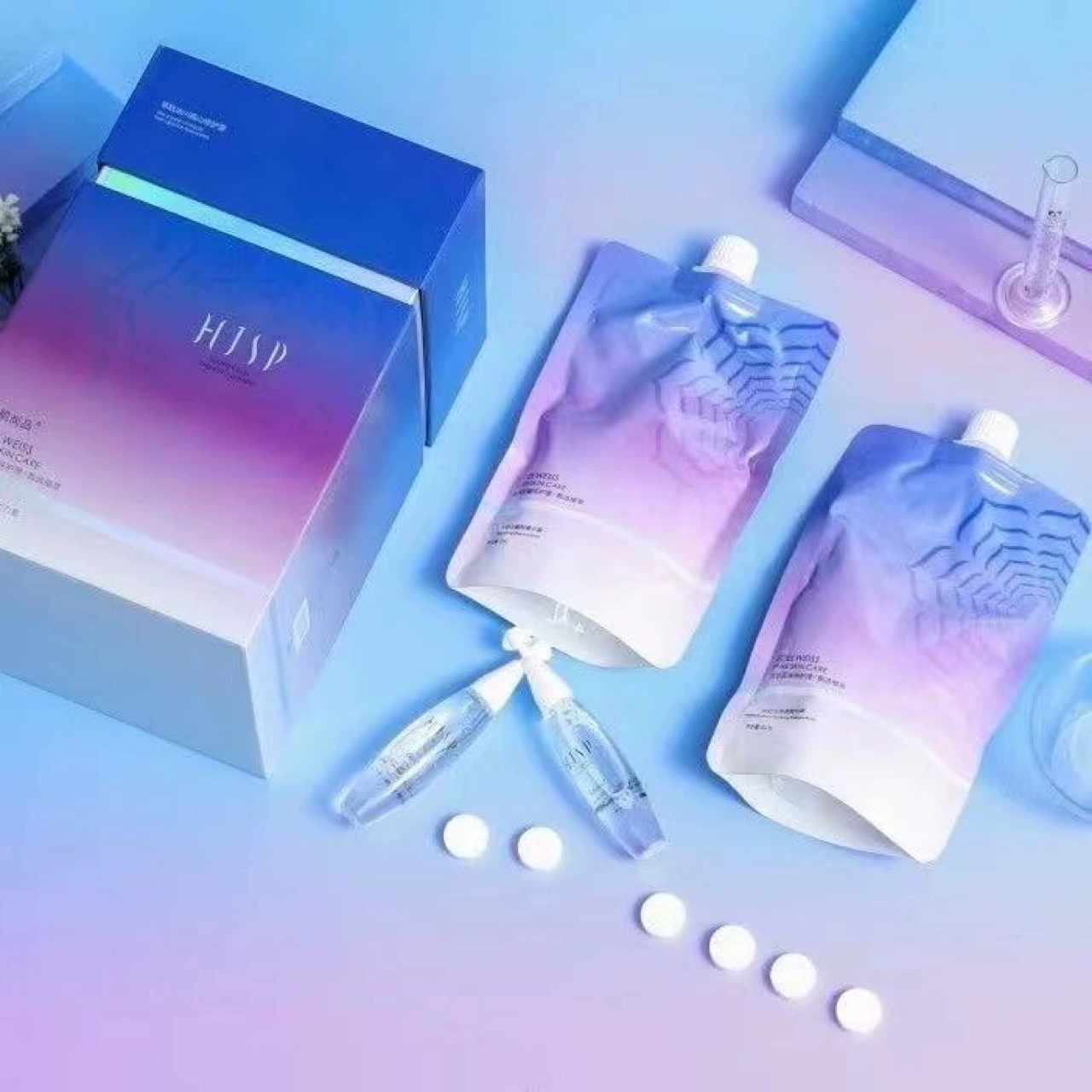 Гидродинамический набор для увлажнения и питания кожи лица, спа-терапия дождем, премиальный набор для очищения кожи Flower Skin, подтягивающий эффект.