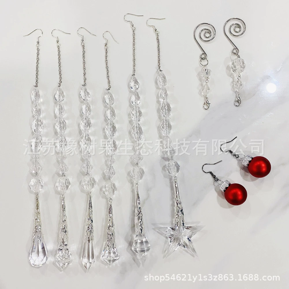 Трансграничные новые продукты Рождественское акриловое подвесное кольцо, подвесная строка, торговый центр, магазин, украшение, платье, праздничные принадлежности