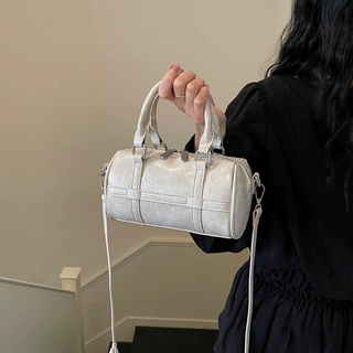 高级感复古包包女2026新款时尚百搭手提包波士顿枕头包小众斜挎包