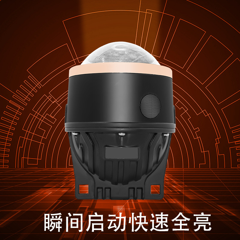 Venta directa de fábrica LED de coche de doble lente luz antiniebla láser de alta potencia coche luz lejana y cercana luz antiniebla integrada