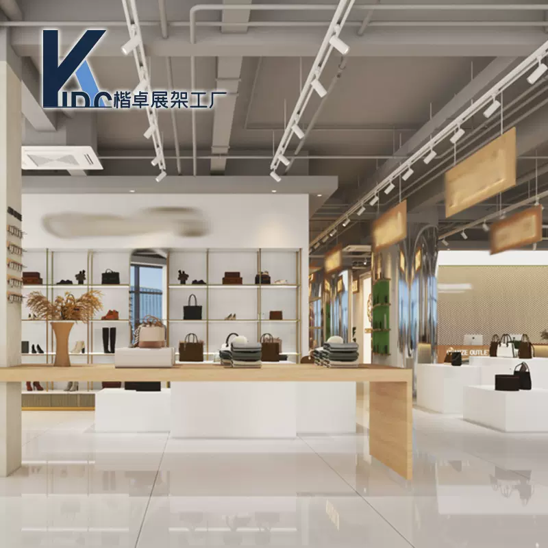 来图来样定制服装展示台中岛台包包展示架女装饰品摆件