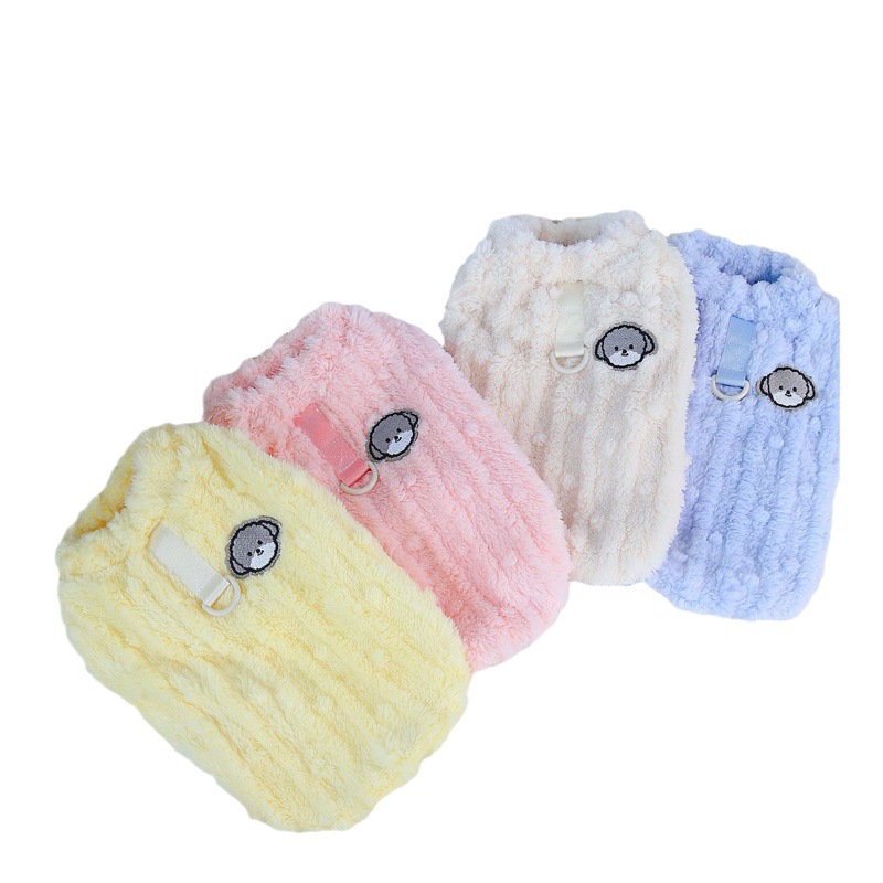 Ropa para mascotas ropa para perros Otoño e Invierno Nuevo Teddy CAT ropa para mascotas de invierno 23 Bola de piel de dos patas de lana