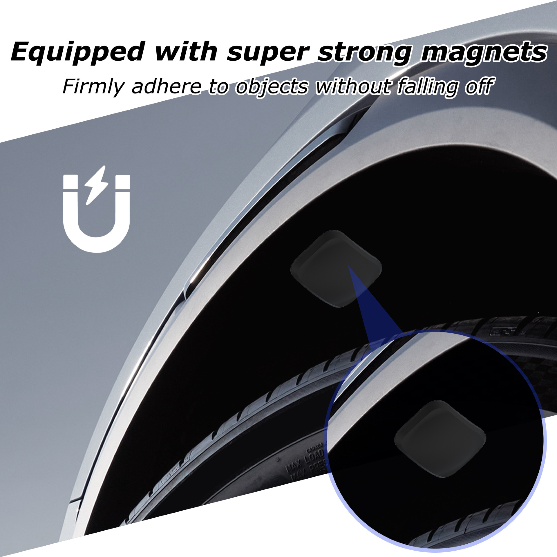 Airtag2 protective case, Apple positioning magnetic anti-loss tracking device, suitable for magnetic silicone Airtag protective case.