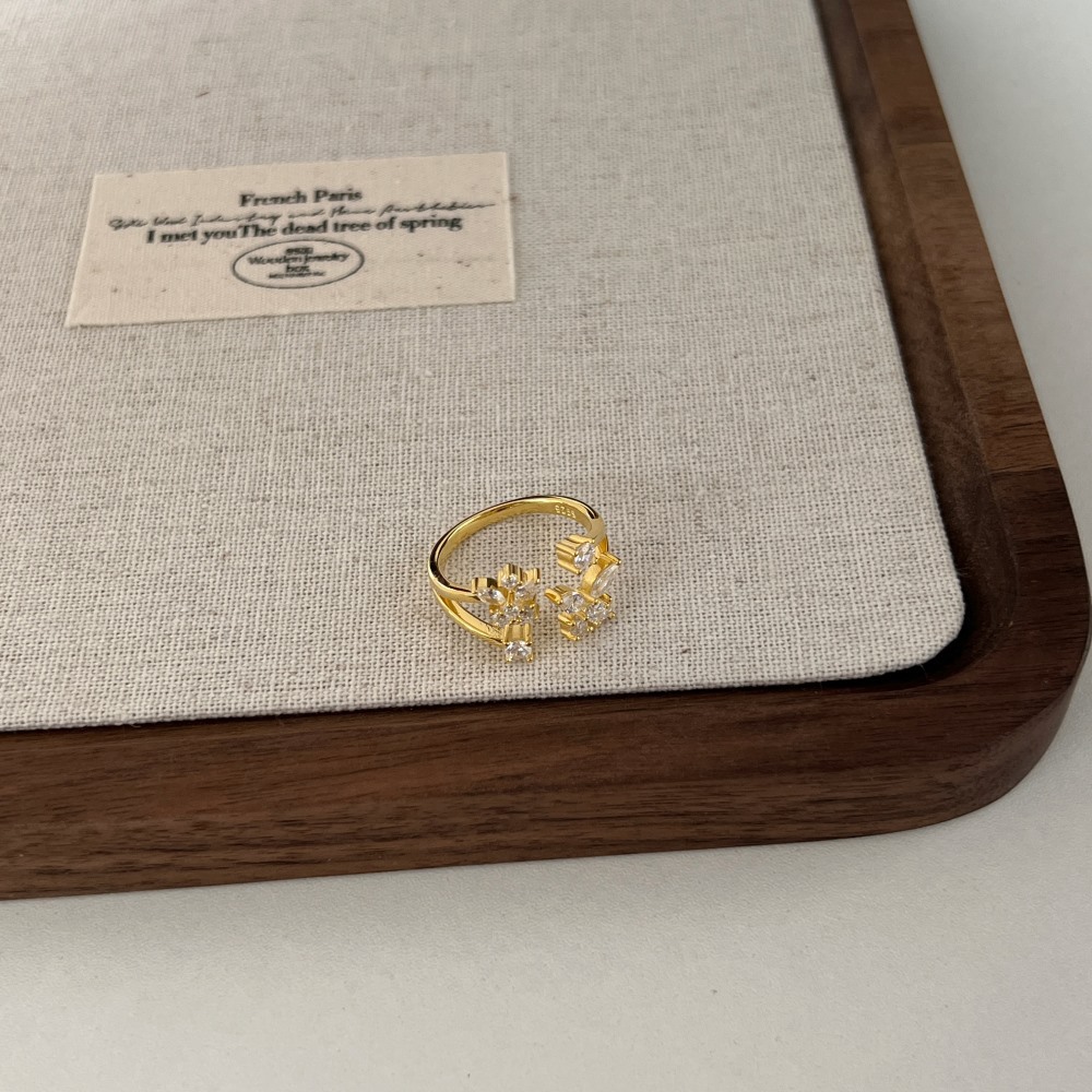 4g Weight Zircon Inlay Material Rings Classification 1 Piece Quantity Holiday, Daily Occasion 925 Sterling Silver Material U Shape, Insect Pattern Women's Gender Inlay Design Simple Style, Classic Style Style 925 Sterling Silver Zircon U Shape Insect Rings 14