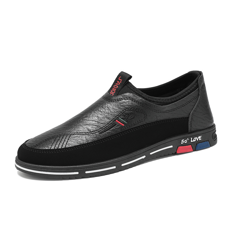 Zapatos para hombres otoño 2025 nuevos zapatos para hombres tendencia versátil impermeable zapatos de cuero para hombres zapatos de cuero casuales de un pie