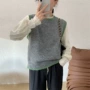 宽松撞色新款显瘦毛衣