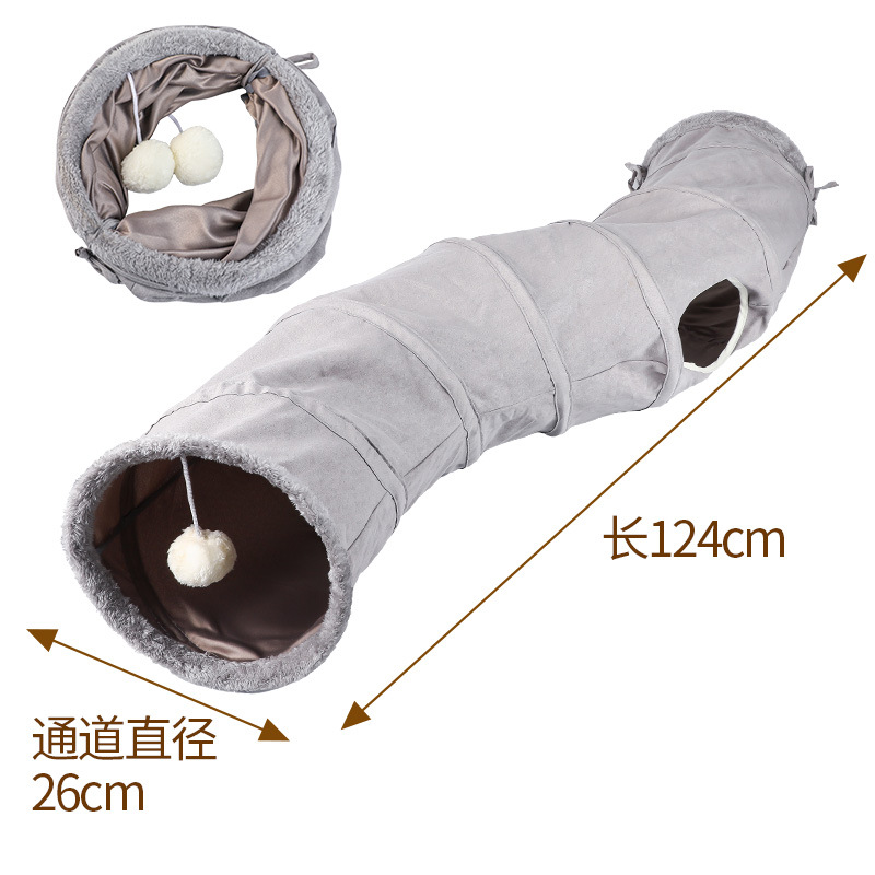 Amazon explosiva túnel para gatos plegable multifuncional arco iris oreja túnel cambiable franela canal para gatos suministros para mascotas