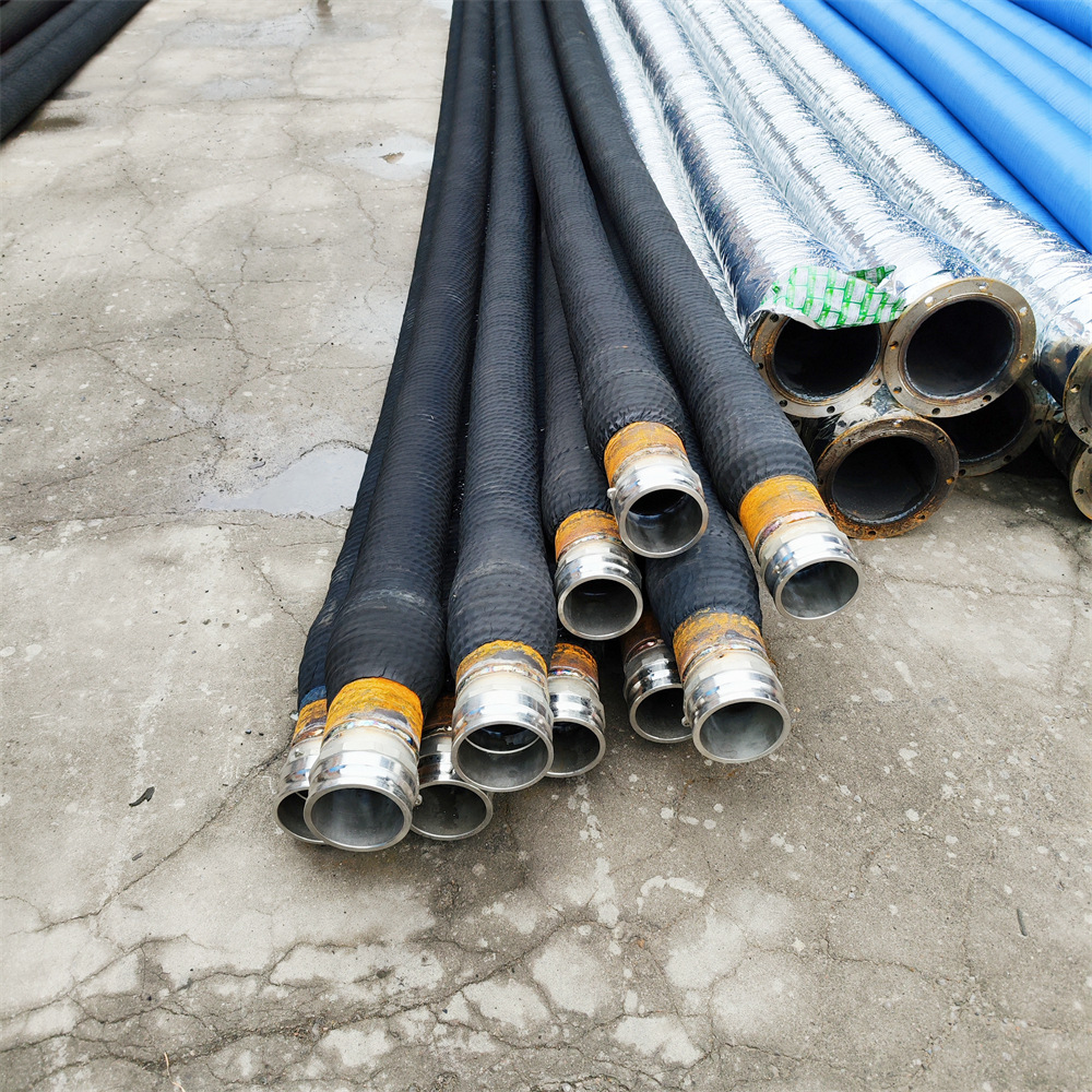 厂家直销大口径耐磨耐酸橡胶管输送化工物料优质橡胶钢丝软管