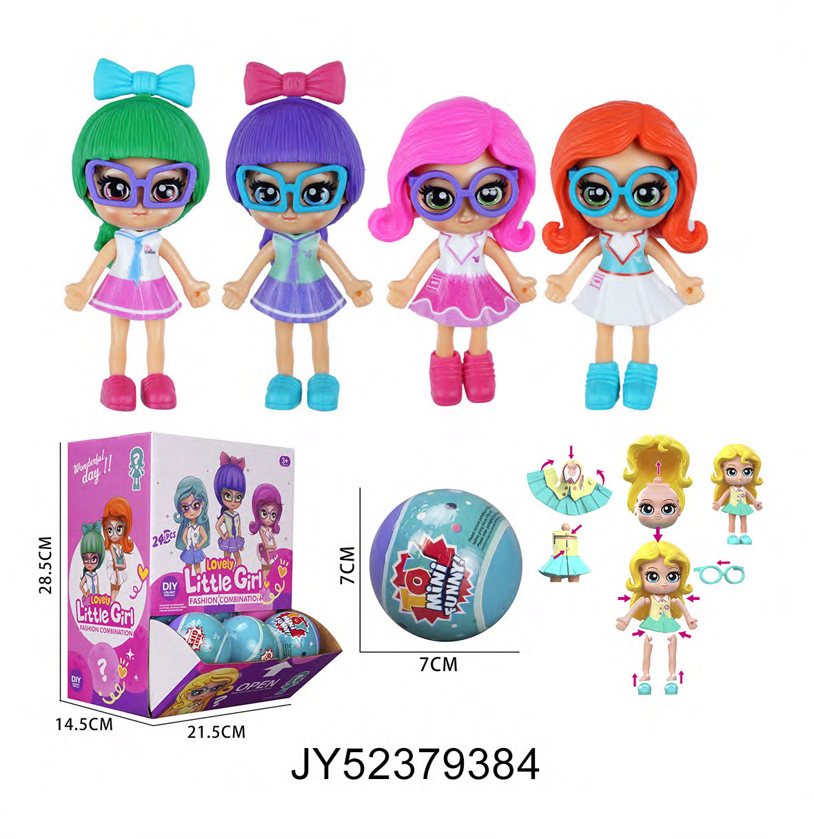 DiDi transfronterizo ensamblaje niña casa juguetes extraíbles máscaras de mascotas muñecas travesties combinación conjunto al por mayor