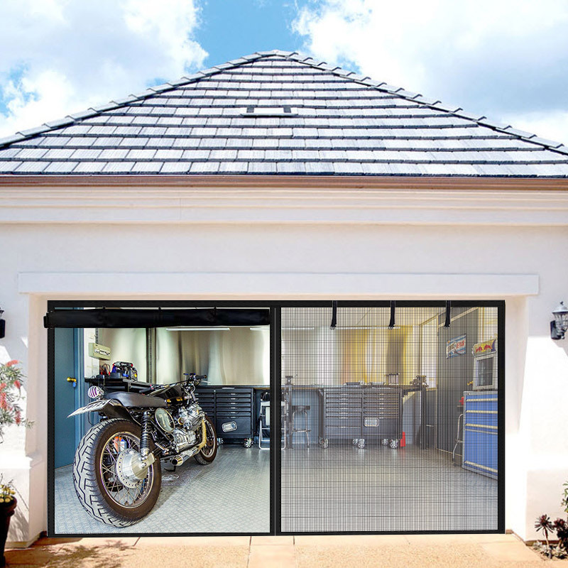 Custom Fiberglass Screen Door with Multiple Opening Panels, Mosquito-Proof Balcony Curtain, Entryway Mosquito Screen Door