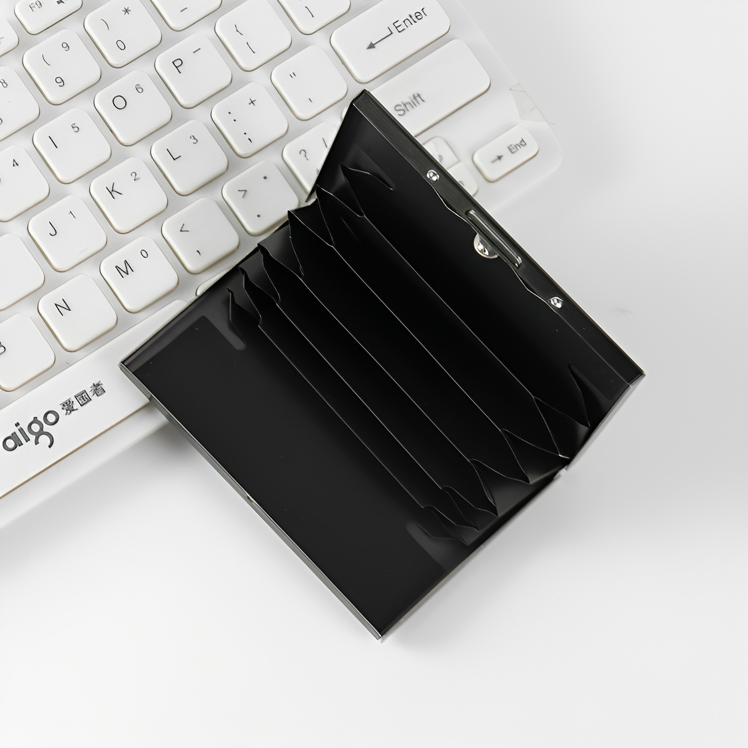 Men's metal card holder