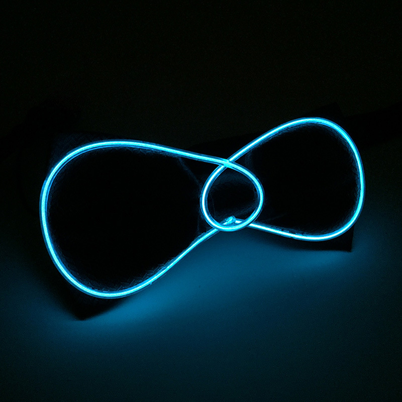 Corbata luminosa EL suministros para Halloween fiesta LED corbata brillante luminiscente al por mayor