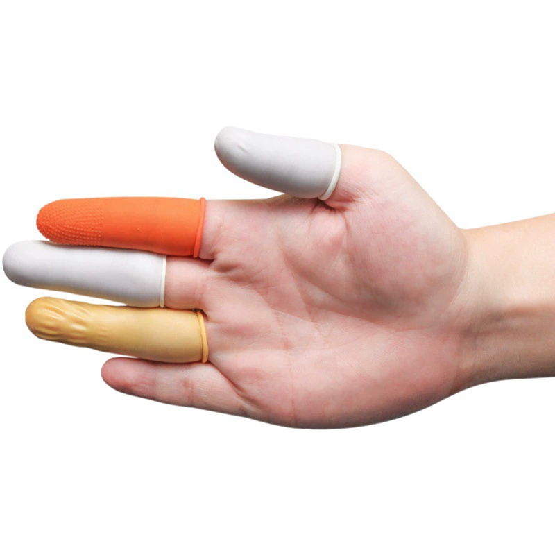 Бесплатная доставка одноразовый чехол для пальцев желтый латекс антистатический беспыльный промышленный чехол для пальцев красоты ногтей износостойкий чехол для пальцев