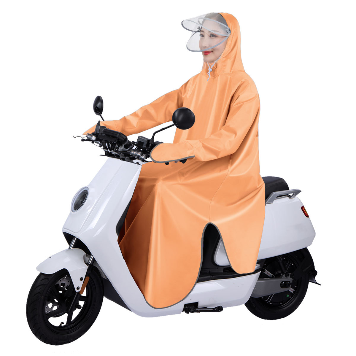 Capa de lluvia con mangas tormentosa para hombres y mujeres, capa de lluvia para adultos, capa de lluvia para bicicletas eléctricas.