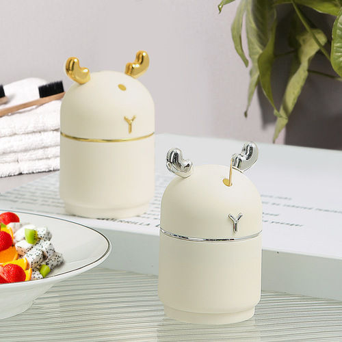 Toothpick Box Toothpick Bottle Cartoon Hotel Bar Homestay Household Toothpick Can Deer Minimalist Style Press Button Toothpick Tube