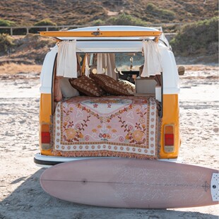 Rv Camping Bohemian Literary Leisure Blanket Sofa Blanket Bay Window Blanket Floral Blanket