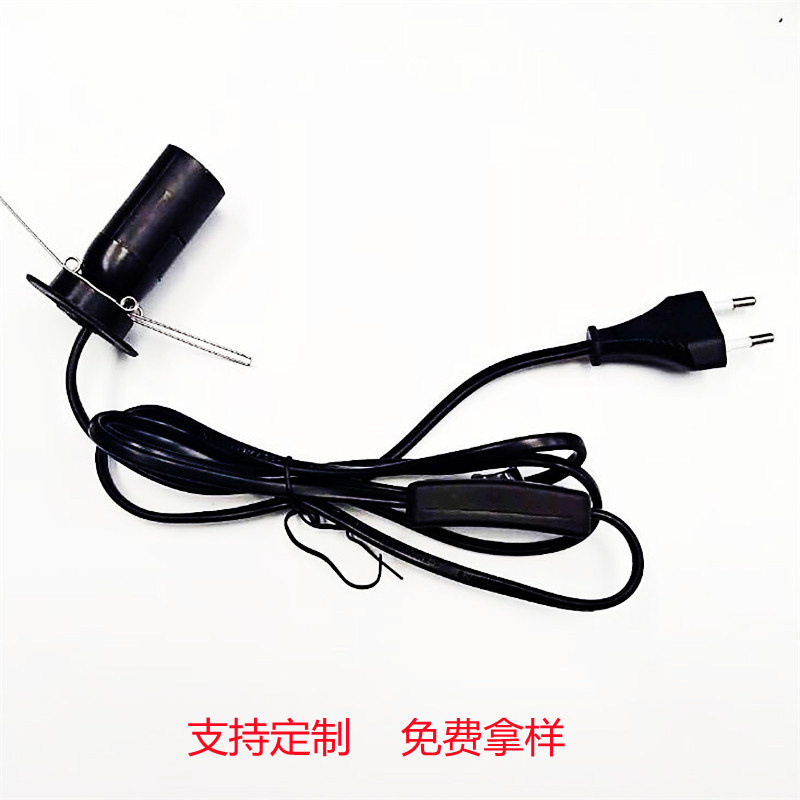 厂家直销欧规二芯电源线旋转尾