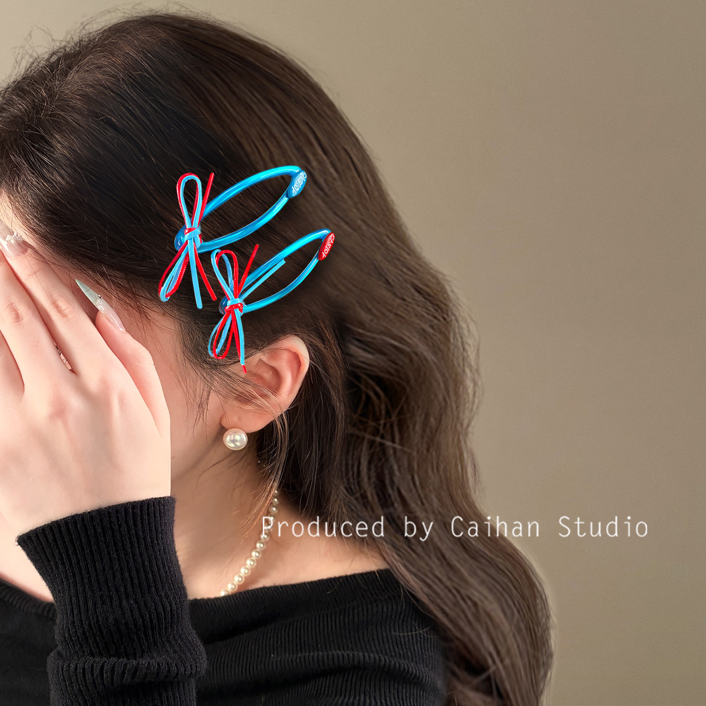 Clip de cabello de arco feminino frange clip lateral clip de boca de pato joyería de otoño 2025 nuevas joyerías al por mayor