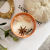 Crystal stone dried flower shape aromatherapy candle big bean wax wedding gift color candle cup gift box group gift