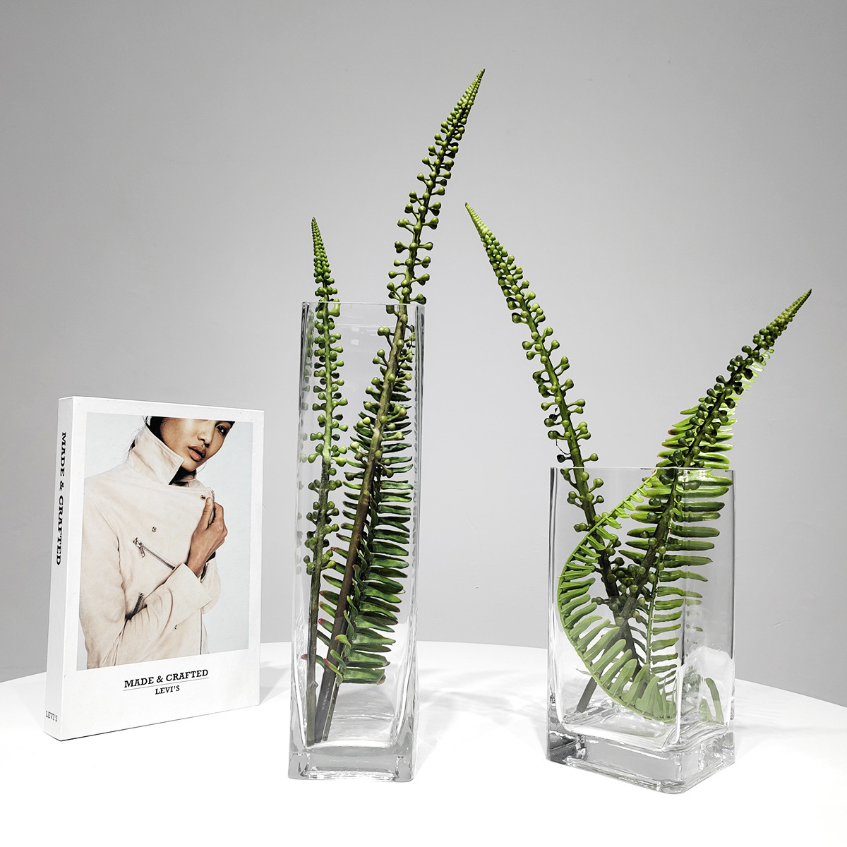 现代样板房仿真花艺摆件软装饰品售楼处洗手间床头柜装饰绿植摆设