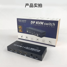 DP KVM�ГQ�� ���� 4K �����C����USB2�M1�� ��̨��X����1���I��