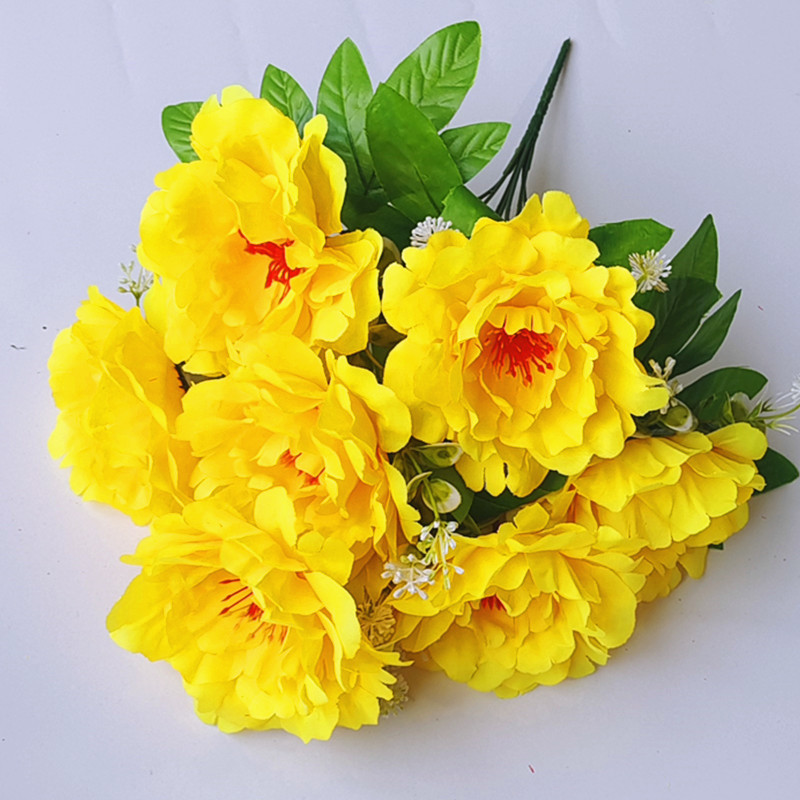 Reunión deportiva, actividades estudiantiles, baile, flores falsas coloridas, flores de plástico, flores de seda, baile, accesorios, ramo de simulación