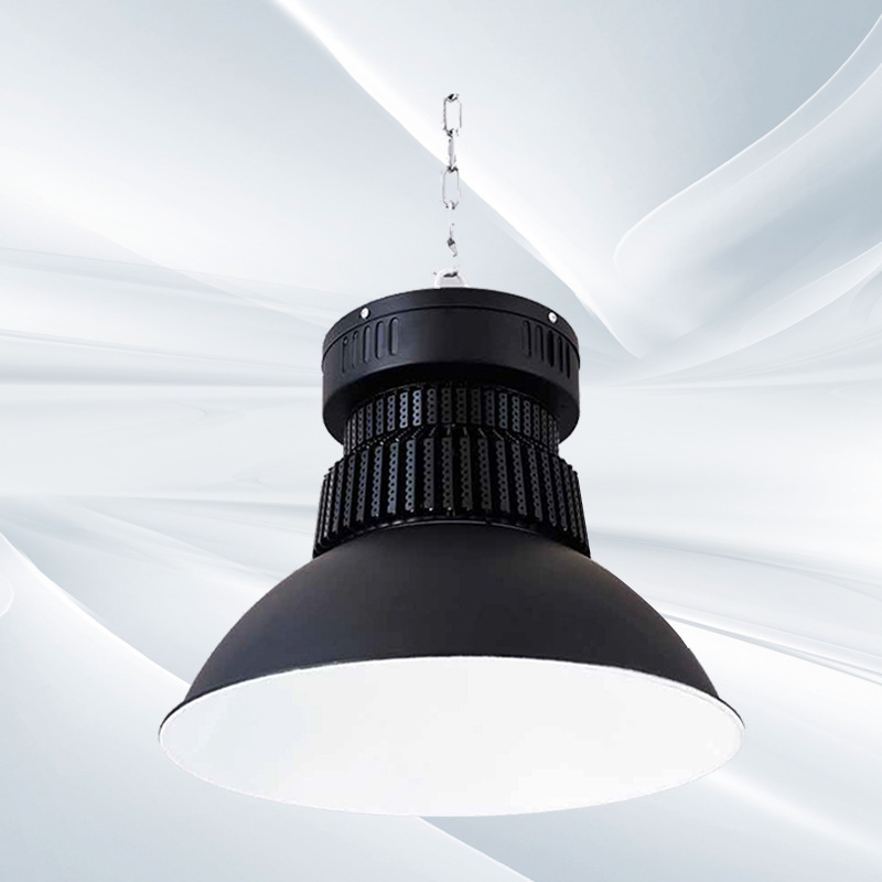 Black Highlighted Fin LED Industrial and Mining Lights Factory Warehouse Workshop Ceiling Exhibition Hall Lighting 300W Pendant 200W