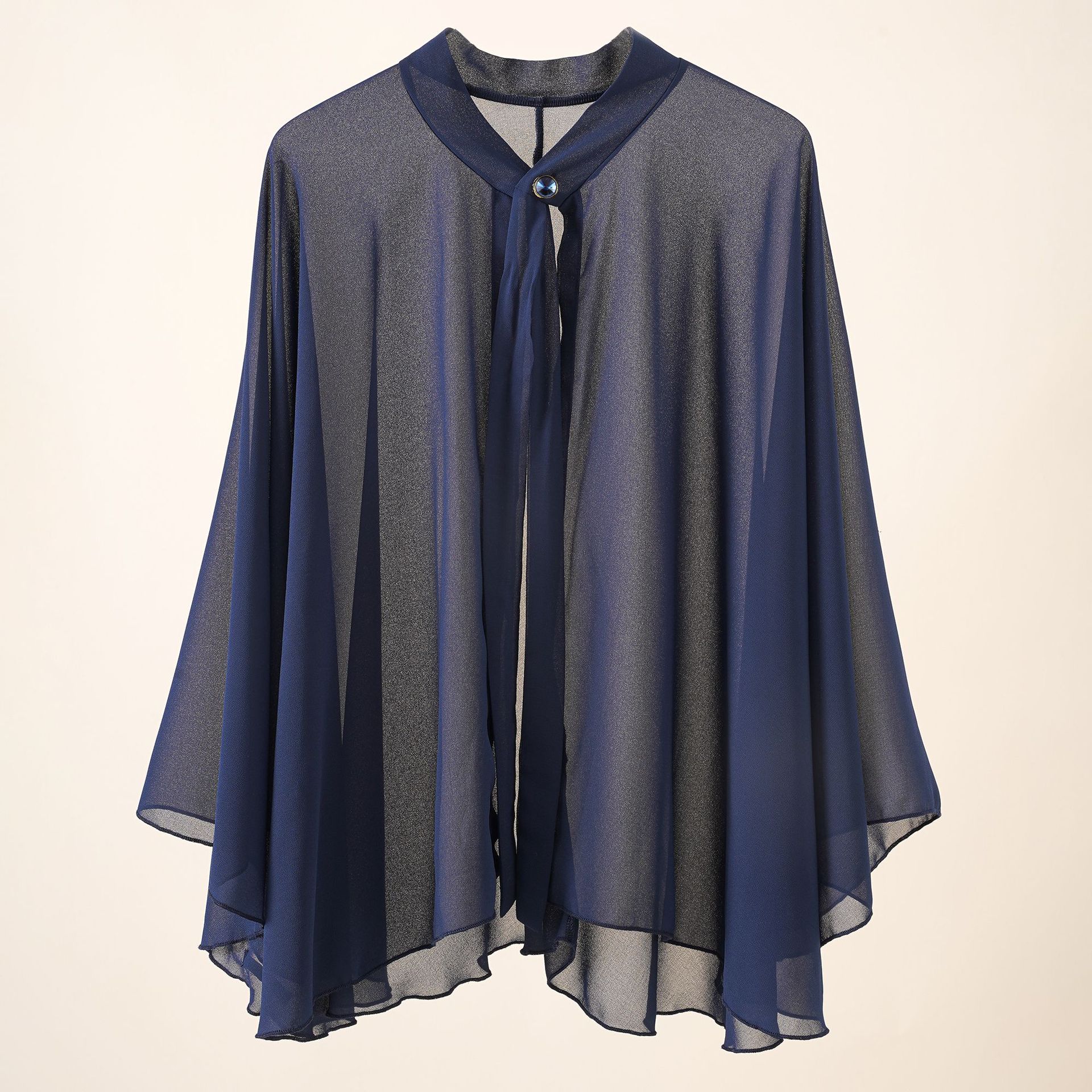 Pequeño chal verano nueva capa delgada capa gasa exterior cardigan corto color sólido ropa de protección solar para las mujeres image 9