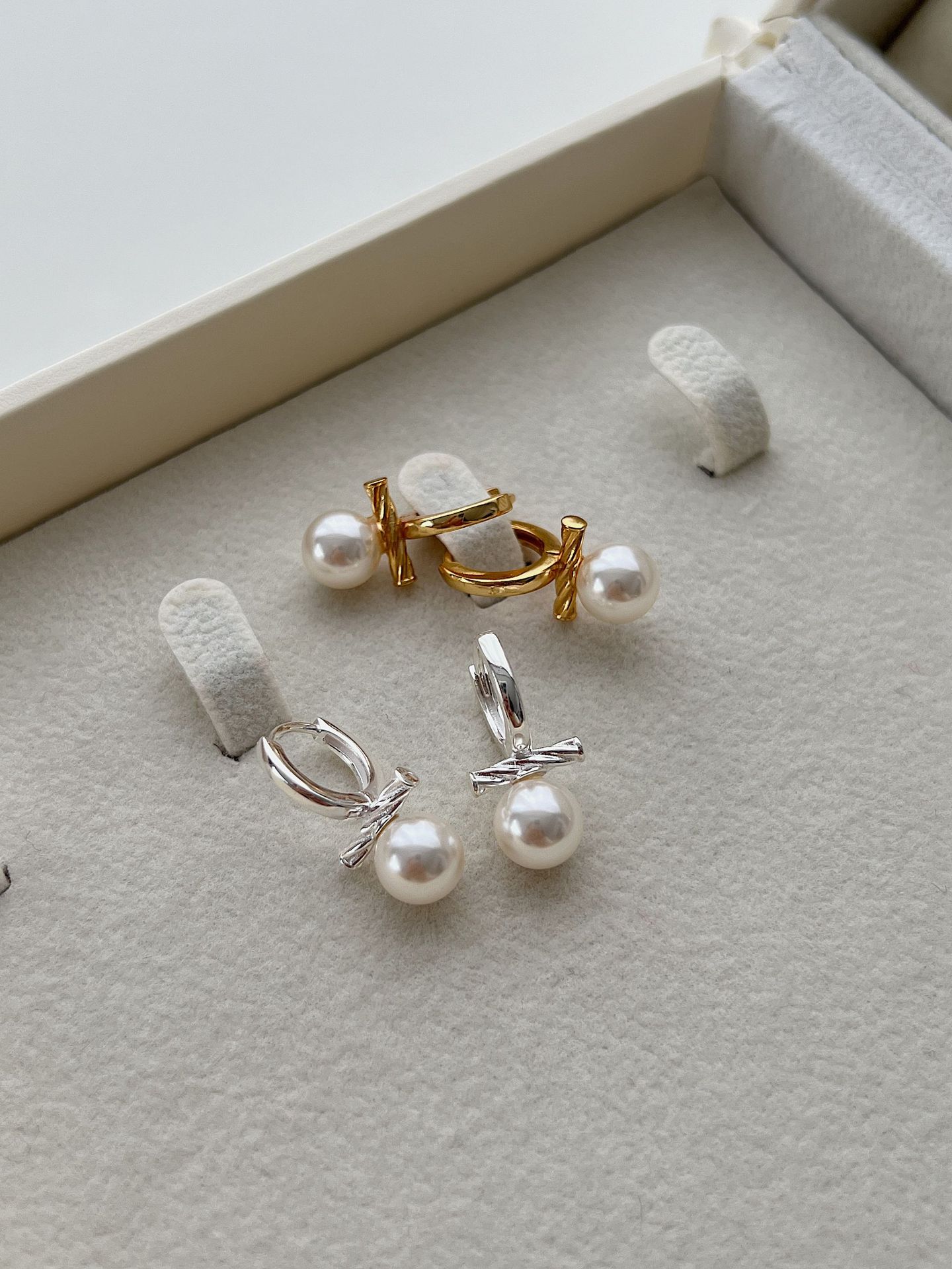 1 Pair 925 Sterling Silver Geometric Drop Earrings display picture 5