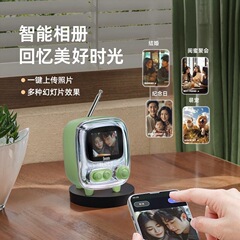 点音デスクトップbluetoothスピーカーテレビ復古ラジオ無線アルバム歌詞Tiivooスピーカープレゼント