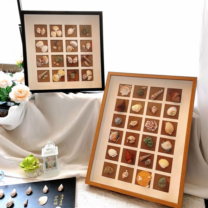 3D Hollow Photo Frame 3cm Deep with Multi-Compartment Cardboard DIY Display Box for Shell, Conch, and Seed Specimens 3D Hollow Photo Frame 3cm Deep with Multi-Compartment Cardboard DIY Display Box for Shell, Conch, and Seed Specimens