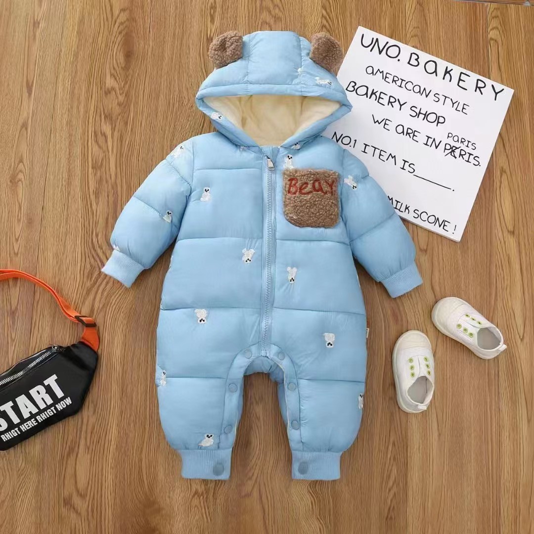 Nuevo algodón para niños ropa de escalada para bebés, niños, mujeres, bebés con camiseta de terciero gruesa y cálida comercio exterior transfronterizo